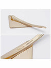 Triangle Logo Hair Clip Gold Black - PRADA - BALAAN 4