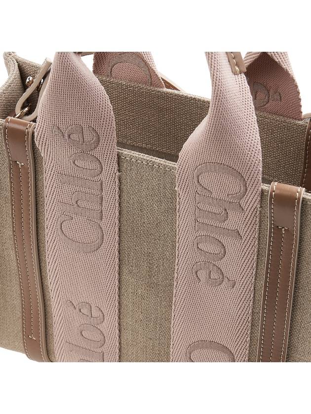 Woody Logo Small Tote Bag Blush Beige - CHLOE - BALAAN 7