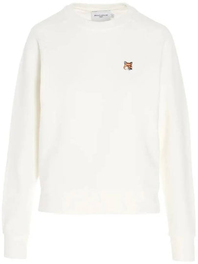 Fox Head Patch Adjusted Sweatshirt Ecru - MAISON KITSUNE - BALAAN 2