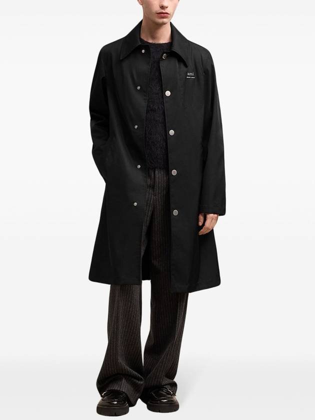 Alexandre Mattiussi Rain Coat Black - AMI - BALAAN 3