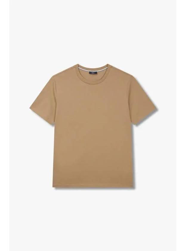 Men s Soft Cotton Easy T Shirt Light Brown - HERNO - BALAAN 1