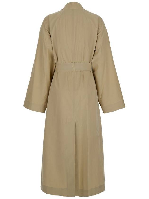 Beige Trench Coat With Matching Belt In Cotton Blend Woman - TOTEME - BALAAN 2