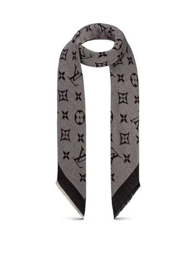 Neo Natte Monogram Scarf Black - LOUIS VUITTON - BALAAN 8