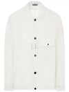 Lamy Button Pocket Long Sleeve Shirt White - STONE ISLAND - BALAAN 2