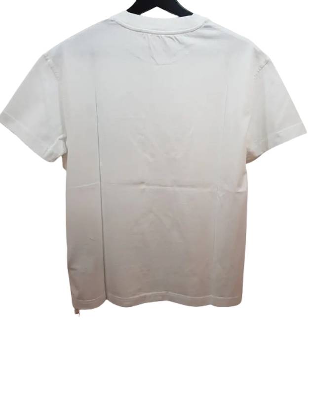 Diagonal Printing Pocket Short Sleeved T Shirt White - OFF WHITE - BALAAN 4