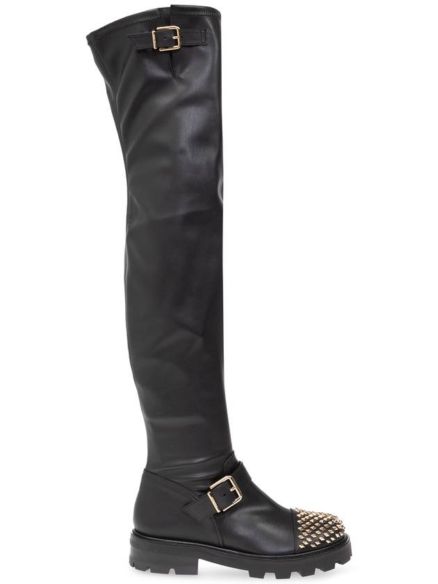 Jimmy Choo ‘Biker II’ Leather Boots, Women's, Black - JIMMY CHOO - BALAAN 1