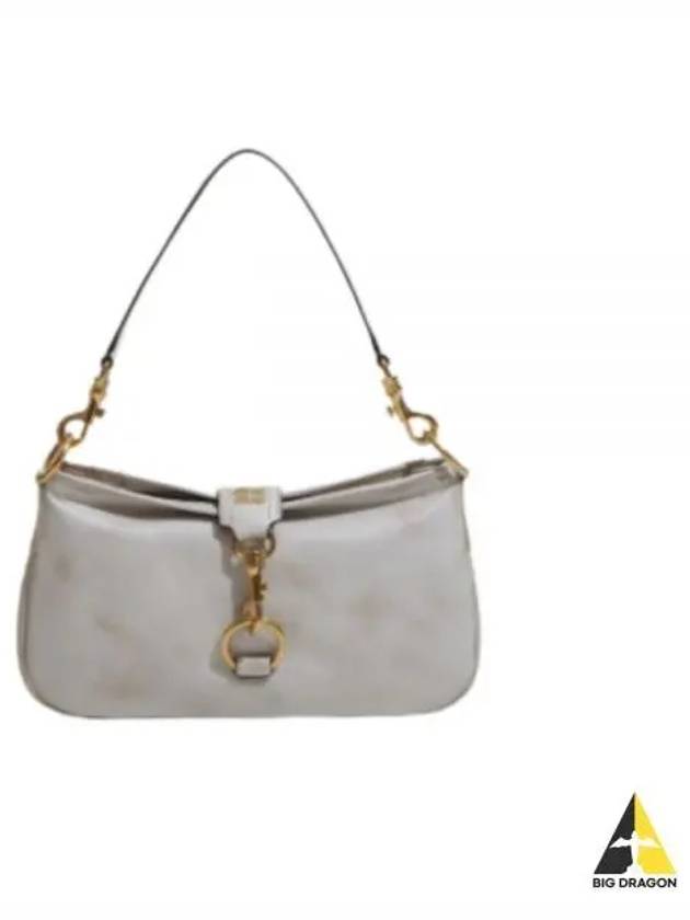 Snap Hook Leather Shoulder Bag White - MIU MIU - BALAAN 2