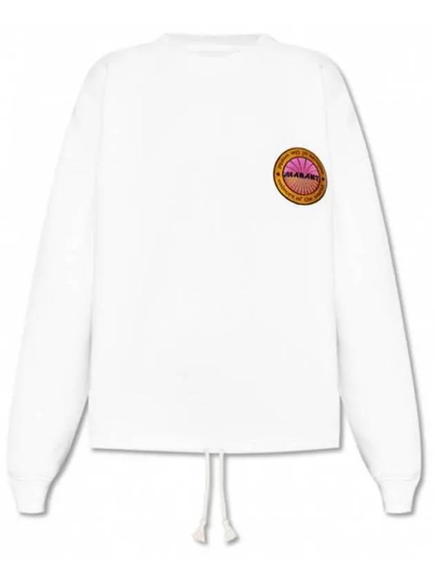 Muzali Logo Patch String Sweatshirt White - ISABEL MARANT - BALAAN 2