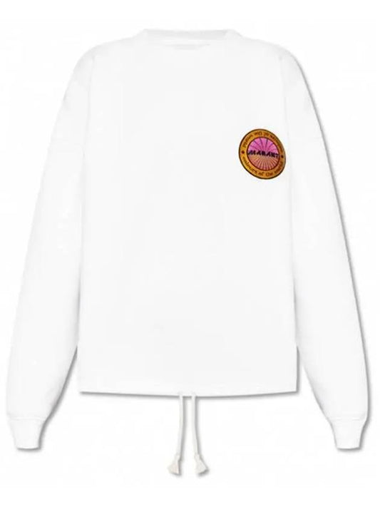 Muzali Logo Patch String Sweatshirt White - ISABEL MARANT - BALAAN 2