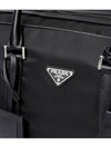 Re Nylon Saffiano Leather Duffel Bag Black - PRADA - BALAAN 6