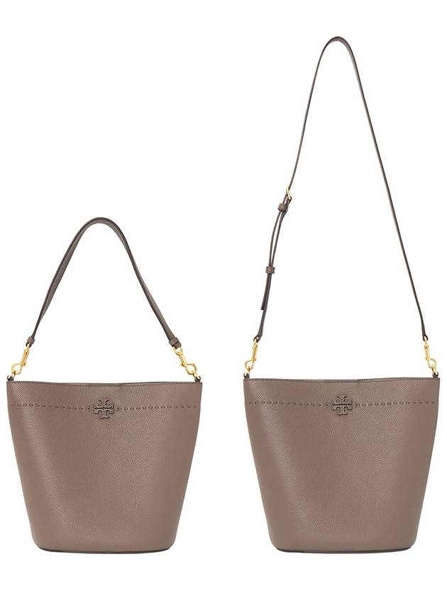 McGraw Logo Bucket Bag Grey - TORY BURCH - BALAAN 8