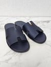 Izmir Leather Slippers Marine Brown - HERMES - BALAAN 3