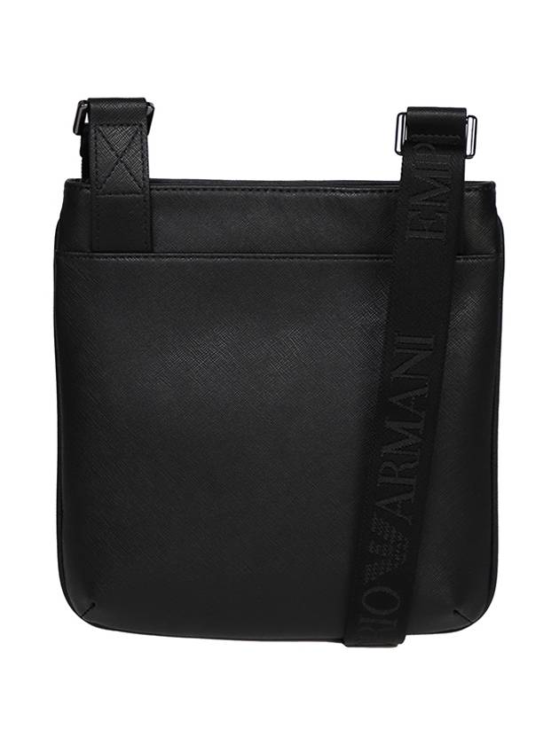 Logo Small Leather Cross Bag Black - EMPORIO ARMANI - BALAAN.