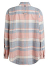 Check Wool Long Sleeve Shirt Blue Pink - THOM BROWNE - BALAAN 3