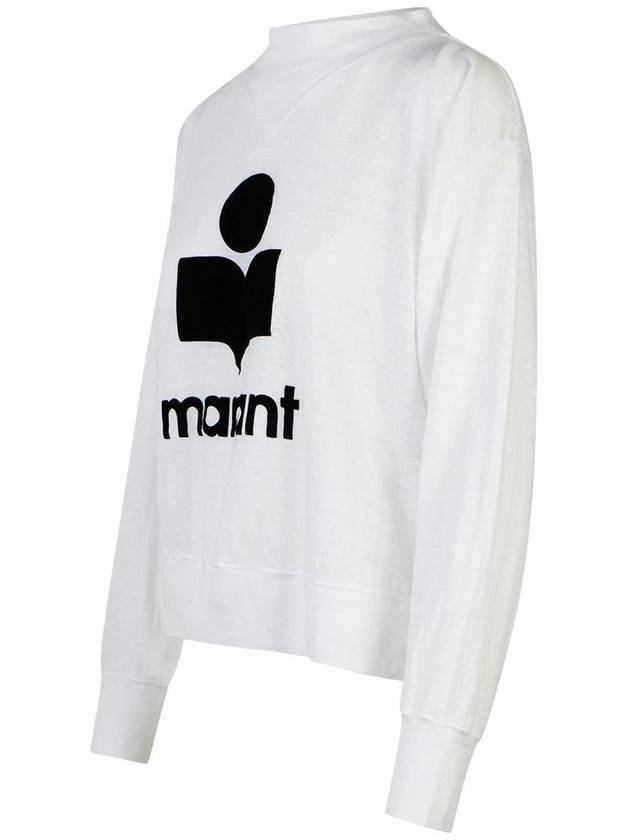 Kilsen Logo Print Sweatshirt White - ISABEL MARANT ETOILE - BALAAN 3