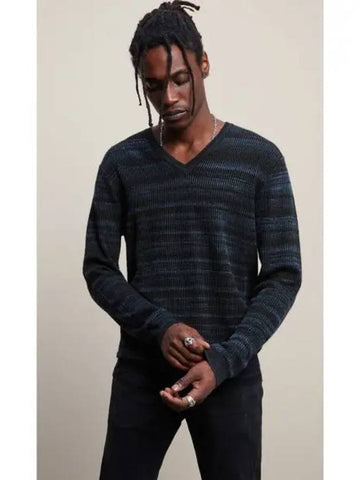 Ombre V neck Sweater Y2974X3 468 Meteor Light - JOHN VARVATOS - BALAAN 1