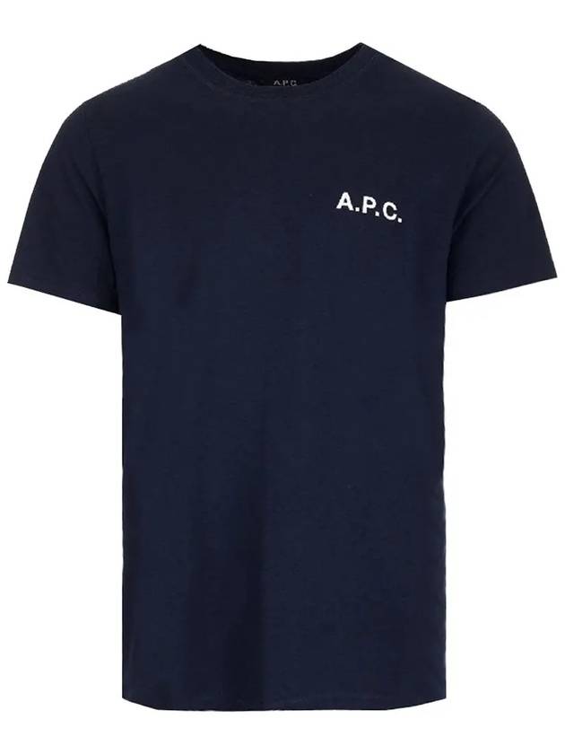 Mike Logo Short Sleeve T-shirt Navy - A.P.C. - BALAAN 2