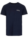 Mike Logo Short Sleeve T-shirt Navy - A.P.C. - BALAAN 3