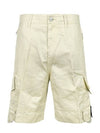 Shadow Bermuda Shorts Beige - STONE ISLAND - BALAAN.