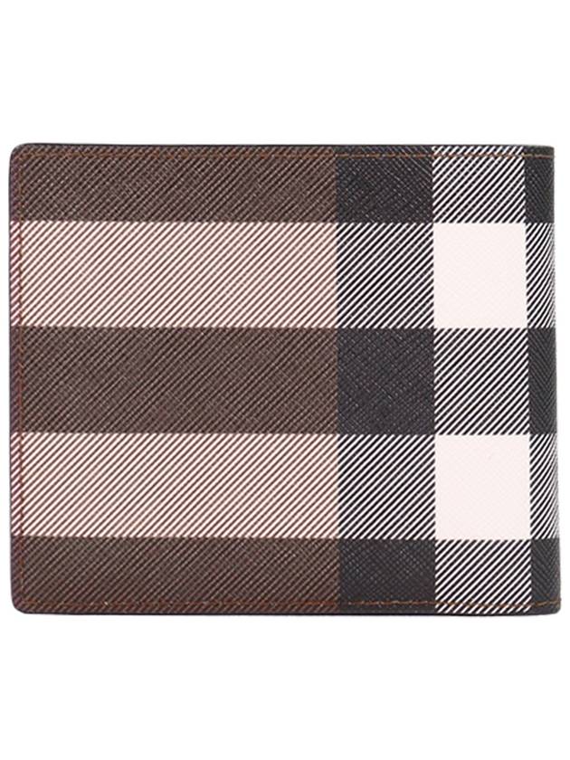 Vintage Check 2-Fold Half Wallet Dark Birch Brown - BURBERRY - BALAAN 3