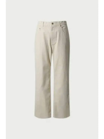 Signature wide fit washing denim pants IVORY - IRO - BALAAN 1