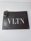 VLTN logo black Rockstud clutch bag - VALENTINO - BALAAN 4