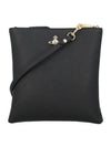 Logo Plaque Square Cross Bag Black - VIVIENNE WESTWOOD - BALAAN 1