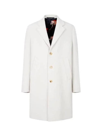 Single breasted Cash Wool Overcoat Light Beige - PAUL SMITH - BALAAN 1