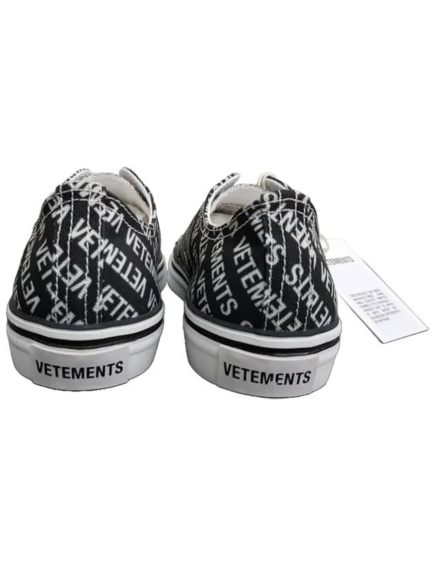 UAH19VT CNV L Monogram Sneakers Black - VETEMENTS - BALAAN 3