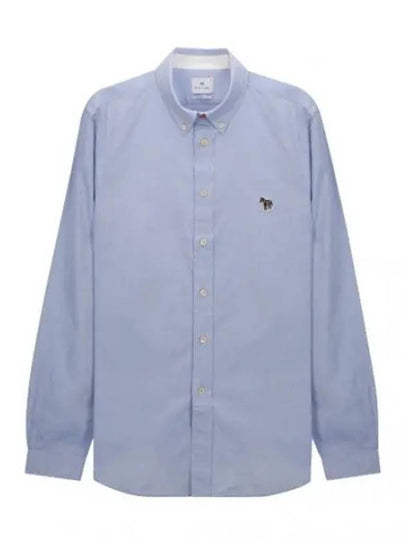 Zebra Patch Long Sleeve Shirt Light Blue - PAUL SMITH - BALAAN 2