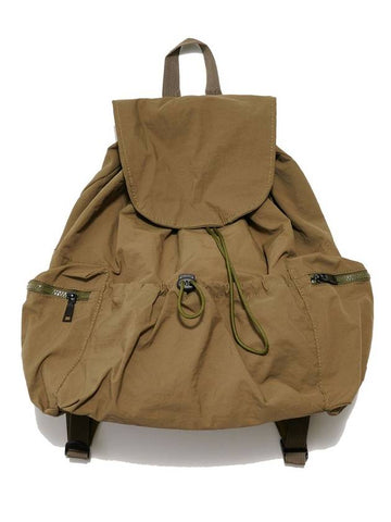 Two Pocket SA Nylon Cover Backpack Khaki - SMITH ARMOR - BALAAN 1