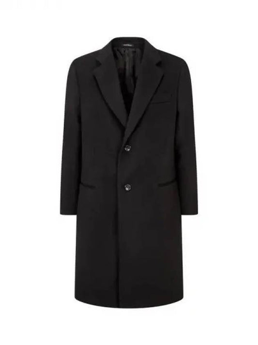 Men s Tailored Collar Soft Wool Coat Black 271483 - EMPORIO ARMANI - BALAAN 1