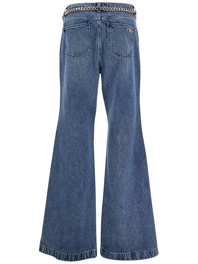 Denim Straight Pants MR49041FAU 913 BLUE - MICHAEL KORS - BALAAN 3