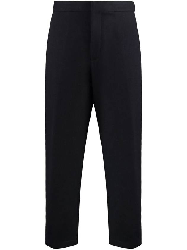 Jil Sander Cropped-Leg Wool Flannel Trousers - JIL SANDER - BALAAN 1