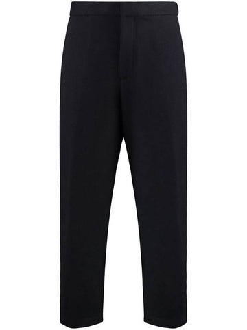 Jil Sander Cropped-Leg Wool Flannel Trousers - JIL SANDER - BALAAN 1