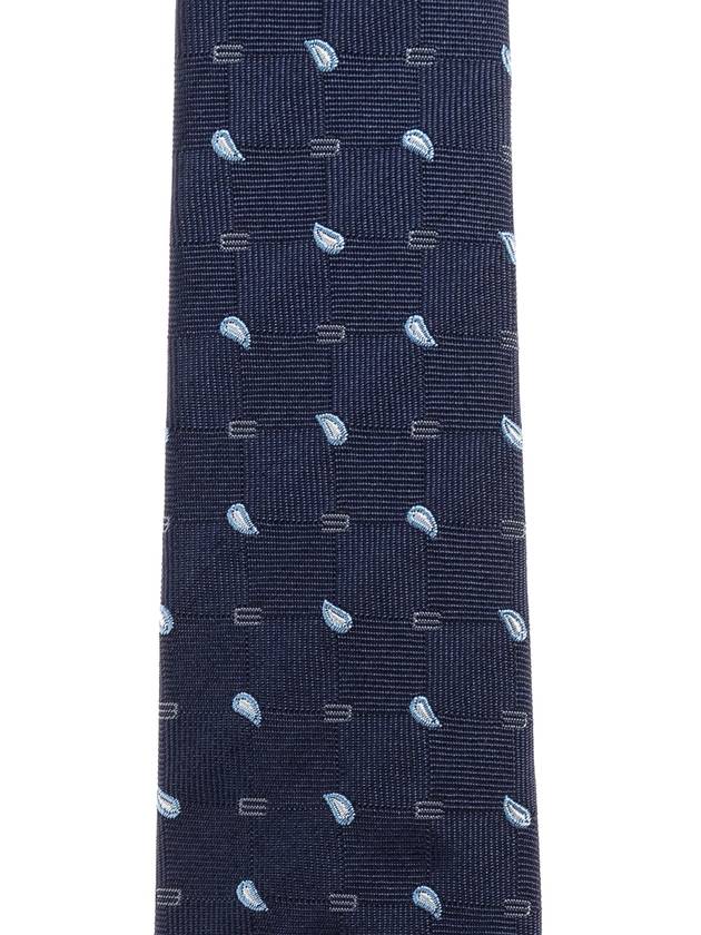 Etro Silk Tie, Men's, Navy Blue - ETRO - BALAAN 3