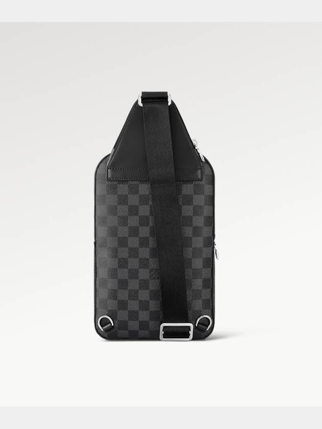 Avenue AVENUE Leather Sling Bag Black Silver - LOUIS VUITTON - BALAAN 7