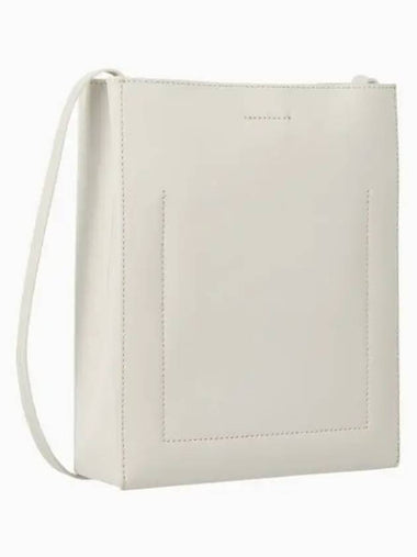 JEANS Women s White Line Leather Crossbody Bag DH3772 67U - CALVIN KLEIN - BALAAN 1