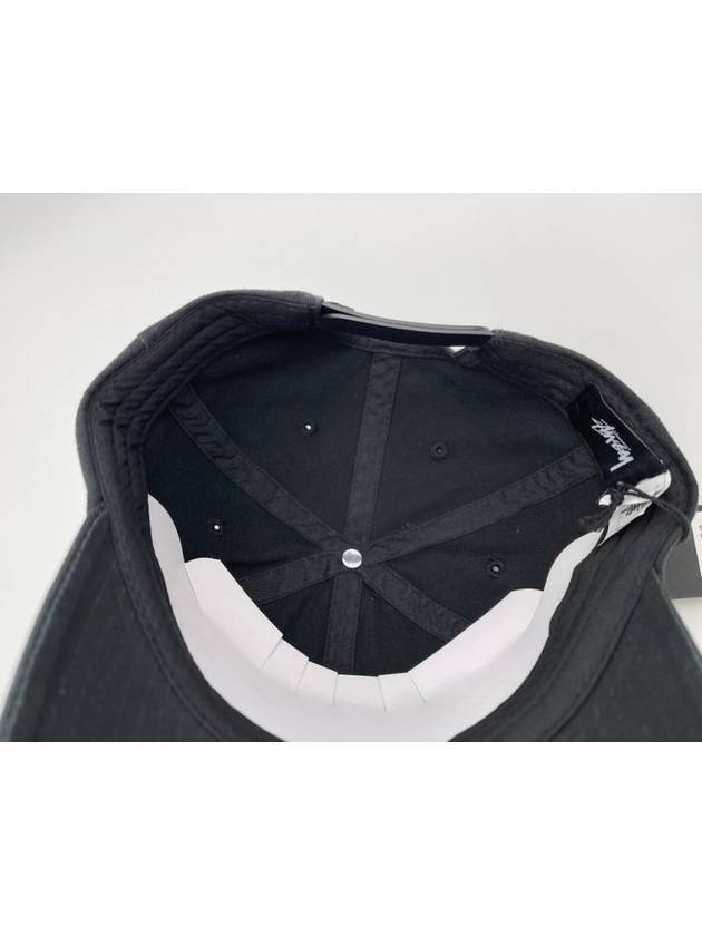 Dollie Low Pro Cotton Ball Cap Black - STUSSY - BALAAN 8