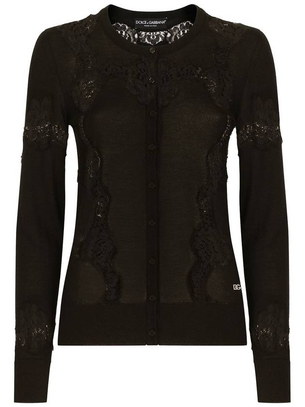 lace detail panel cardigan FXV05TJEMO7 - DOLCE&GABBANA - BALAAN 2