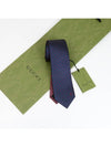 GG diamond tie navy - GUCCI - BALAAN 5