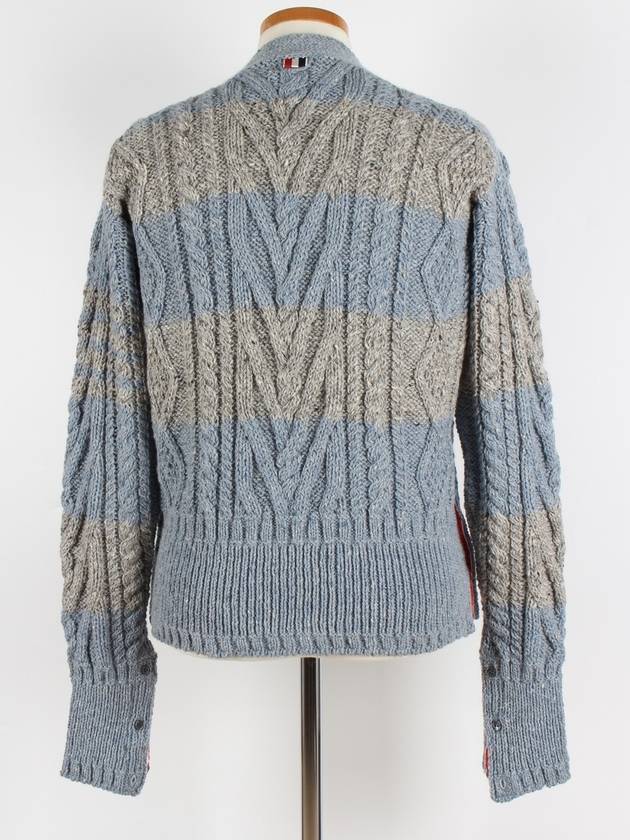 Aran cable cardigan MKC289B - THOM BROWNE - BALAAN 4