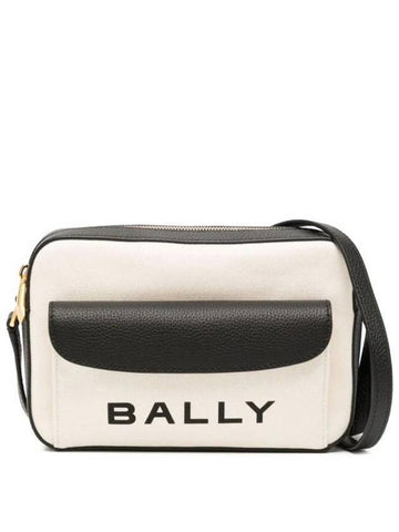 Bar Daniel Logo Print Cross Bag White - BALLY - BALAAN 1