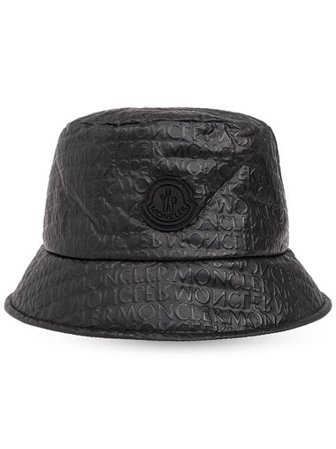 embossed bucket hat black - MONCLER - BALAAN 1