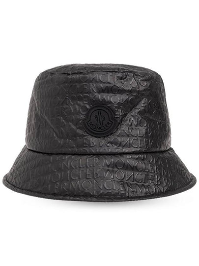 embossed bucket hat black - MONCLER - BALAAN 2