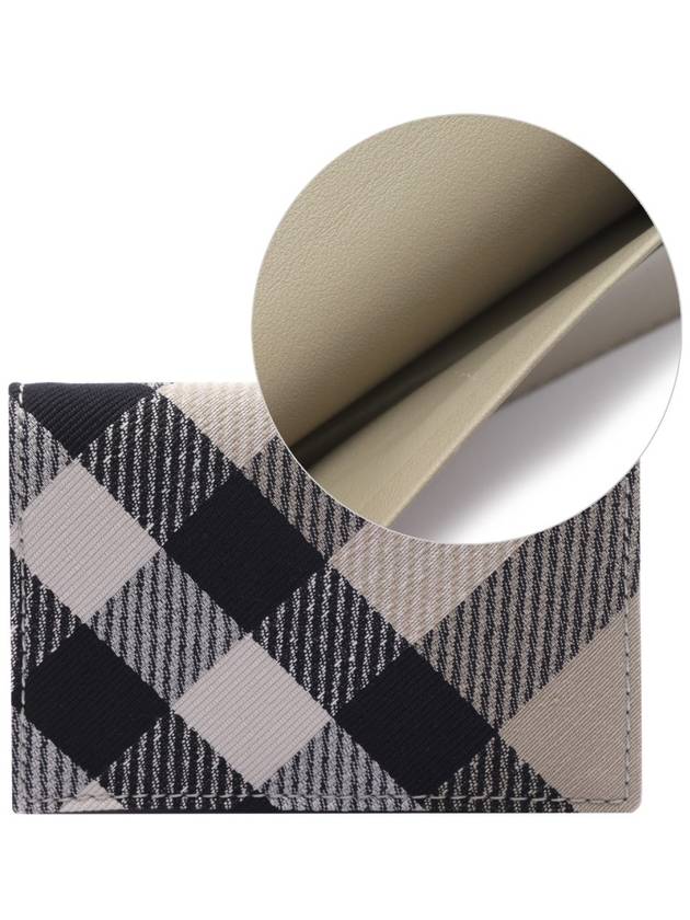 Check Pattern Card Wallet Beige - BURBERRY - BALAAN 3