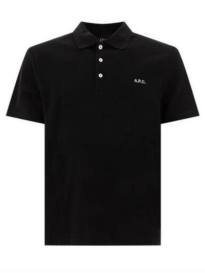 Carter Cotton Polo Shirt Black - A.P.C. - BALAAN 2