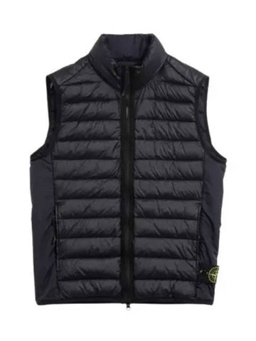 Loom Woven Chambers Recycled Nylon Down TC Vest Navy - STONE ISLAND - BALAAN 1