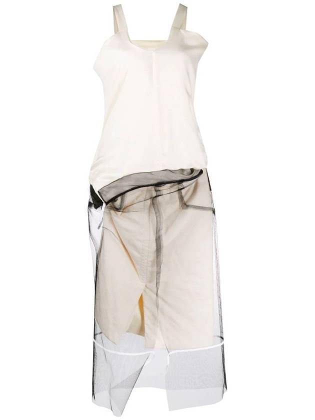 Anonymity of the Lining Calico Midi Dress Ivory - MAISON MARGIELA - BALAAN 1