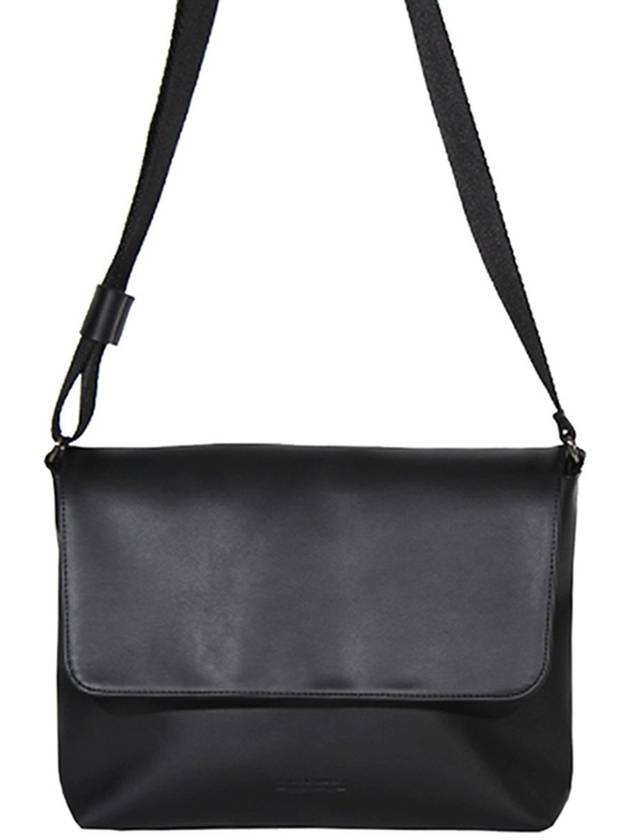 Leather Messenger Cross Bag Black - NATIONAL PUBLICITY - BALAAN 10